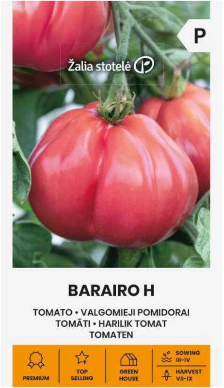 Pomidor Barairo H odmiana bardzo plenna typu beef nasiona 7szt. Žalia stotelė sklep rajogrodnika